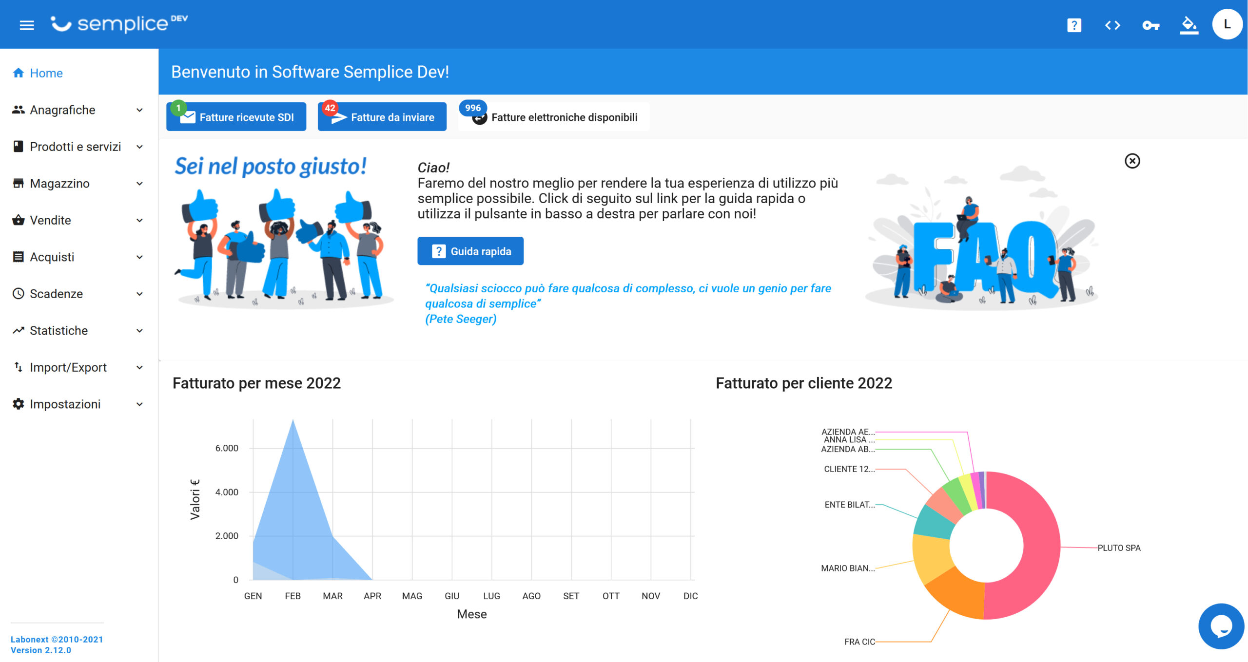 fatturazione elettronica forfettari